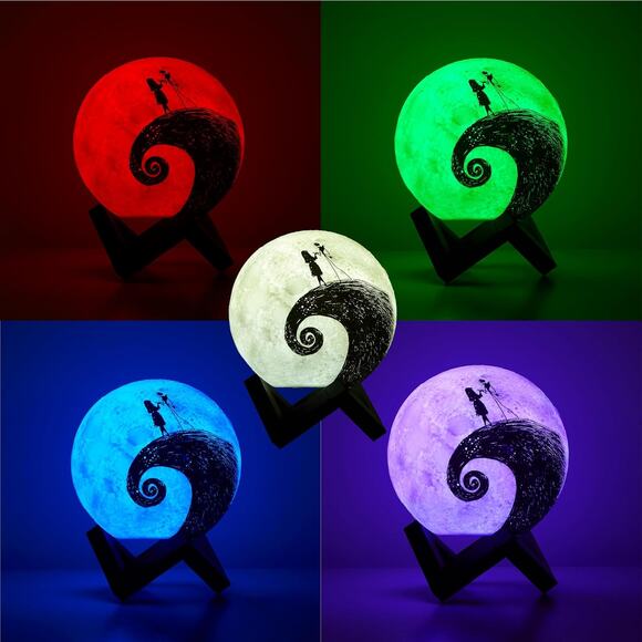 The Nightmare Before Christmas Spiral Hill LED Mood Light, Color Changing  Lamp - Picture 4 of 4